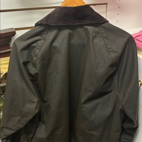 Barbour Bednell Men's waxed cotton Brown Jacket with corduroy Collar - Picture 7 of 10